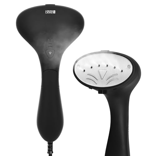 LEBENLANG Steamer Dampfglätter - Inkl. Zubehör Aufsätze & Messbecher I Steamers Streamer Sream Dampfbürste dampfglätten I Handheld Hand Reisebügeleisen für Clothes & Kleidung LEBENLANG Steamer Dampfglätter - Inkl. Zubehör Aufsätze & Messbecher I Steamers Streamer Sream Dampfbürste dampfglätten I Handheld Hand Reisebügeleisen für Clothes & Kleidung von LEBENLANG