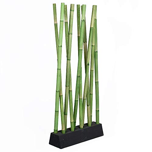 Bambus Raumteiler PARAVENTO Grün ca. 97x200cm (BxH) Paravent Raumtrenner von LEBENSwohnART