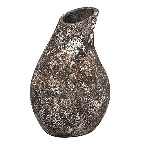 Deko-Vase DASA Antik-Creme-Schwarz ca. H40cm Standvase Bodenvase Terracotta von LEBENSwohnART