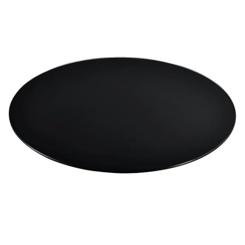 Glasplatte Terry 40cm Rund 8mm Gehärtetes Glas Scheibe Kaminplatte Bodenplatte Platzteller von LEBENSwohnART