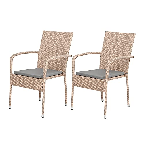 LEBENSwohnART 2er-Set Armlehnstuhl Helen Polyrattan Natural Gartenstuhl Stuhl Armlehnsessel LEBENSwohnART 2er-Set Armlehnstuhl Helen Polyrattan Natural Gartenstuhl Stuhl Armlehnsessel von LEBENSwohnART