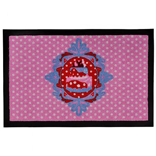 LEBENSwohnART Fußmatte Schmutzfangmatte Türmatte Schmutzmatte Türvorleger Torte 60x40cm von LEBENSwohnART