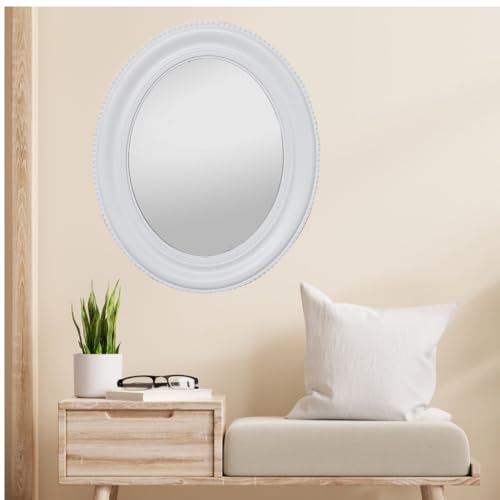 LEBENSwohnART Romantischer Spiegel Nerina 60x50cm Weiss oval Holzrahmen Barockspiegel Wandspiegel LEBENSwohnART Romantischer Spiegel Nerina 60x50cm Weiss oval Holzrahmen Barockspiegel Wandspiegel von LEBENSwohnART
