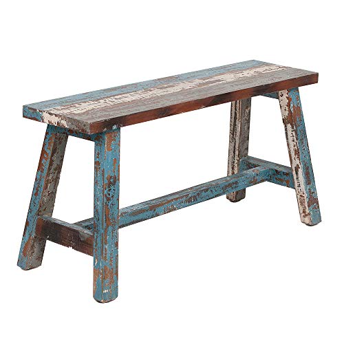 LEBENSwohnART Sitzbank Ranch Antik-Multicolor Mahagoni ca. L90cm Massivholz Holzbank Flurbank LEBENSwohnART Sitzbank Ranch Antik-Multicolor Mahagoni ca. L90cm Massivholz Holzbank Flurbank von LEBENSwohnART