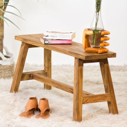 LEBENSwohnART Sitzbank Ranch Antik-Natural Mahagoni ca. L90cm Massivholz Holzbank Flurbank LEBENSwohnART Sitzbank Ranch Antik-Natural Mahagoni ca. L90cm Massivholz Holzbank Flurbank von LEBENSwohnART