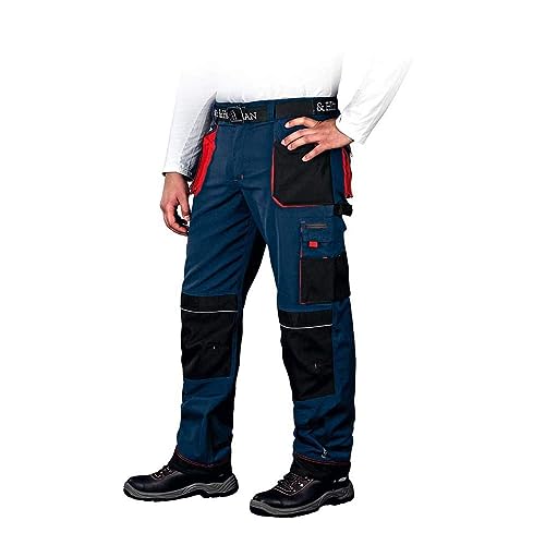 Leber & Hollman Herren Arbeitshose LH-FMN-T B, 65% Polyester 35% Baumwolle 270 g/m2, Bundhose mit Taschen für Knieschoner, 9 Multifunktionstaschen+ Schlaufe und Schlüsselhaken Leber & Hollman Herren Arbeitshose LH-FMN-T B, 65% Polyester 35% Baumwolle 270 g/m2, Bundhose mit Taschen für Knieschoner, 9 Multifunktionstaschen+ Schlaufe und Schlüsselhaken von LEBER & HOLLMAN
