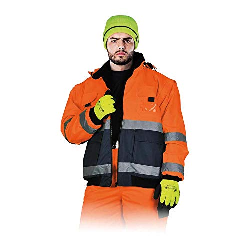 Leber&Hollman RAWPOL Fleece-isolierte Schutzjacke mit Kapuze mit Reflexstreifen abnehmbare Ärmel Arbeitskleidung Polyester Oxford 300D XXL Orange und Marineblau Leber&Hollman RAWPOL Fleece-isolierte Schutzjacke mit Kapuze mit Reflexstreifen abnehmbare Ärmel Arbeitskleidung Polyester Oxford 300D XXL Orange und Marineblau von LEBER & HOLLMAN