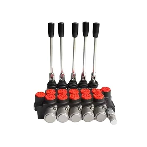 LEBMCBVTVV Hydraulisches Steuerventil 40L 5 Handle Hydraulic Directional Control Valve 5P40-OT von LEBMCBVTVV