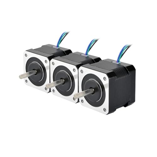 LEBMCBVTVV Schrittmotor 3PCS Nema 17 Stepper Motor 40mm 45Ncm(64oz.in) 2A 4-Lead Nema17 Step Motor 1m Cable for DIY 3D Printer Robot von LEBMCBVTVV
