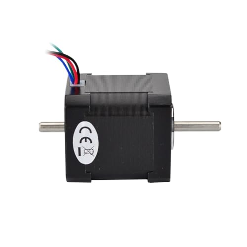 LEBMCBVTVV Schrittmotor Nema 17 Stepper Motor Dual Shaft 1.68A 44Ncm 42x48mm Nema17 Motor 4-Lead von LEBMCBVTVV