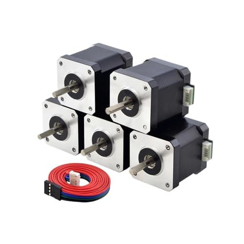 LEBMCBVTVV Schrittmotor Nema 17 Stepper Motor Nema17 Motor 0.55N.m 2A 42x48mm 2 Phase 4-Lead for DIY 3D Printer LEBMCBVTVV Schrittmotor Nema 17 Stepper Motor Nema17 Motor 0.55N.m 2A 42x48mm 2 Phase 4-Lead for DIY 3D Printer von LEBMCBVTVV