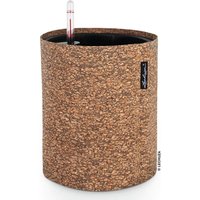 Lechuza Pflanztopf Trendcover 23 cm Kunstleder Kork natur dunkel von LECHUZA