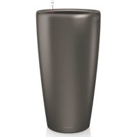 Lechuza - Blumentopf Rondo 40 Komplett-Set Grau-Metallic 15743 von LECHUZA
