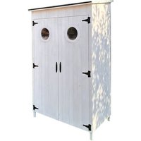 LECO Gartenschrank »TONI«, BxTxH: 118 x 70 x 190 cm, rechteckig - weiss von LECO