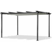 Leco - Aluminium Pergola mit Faltdach, lichtgrau, 4 x 3 m Leco - Aluminium Pergola mit Faltdach, lichtgrau, 4 x 3 m von LECO