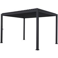 Leco Premium Pergola - 400x300x250cm - anthrazit - Aluminium / Polyvinylchlorid / Polyester von LECO
