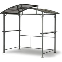 Profi-Grillpavillon mit Polycarbonat-Dach, anthrazit, 245 x 150 x 234 (l xB x h) - Leco von LECO