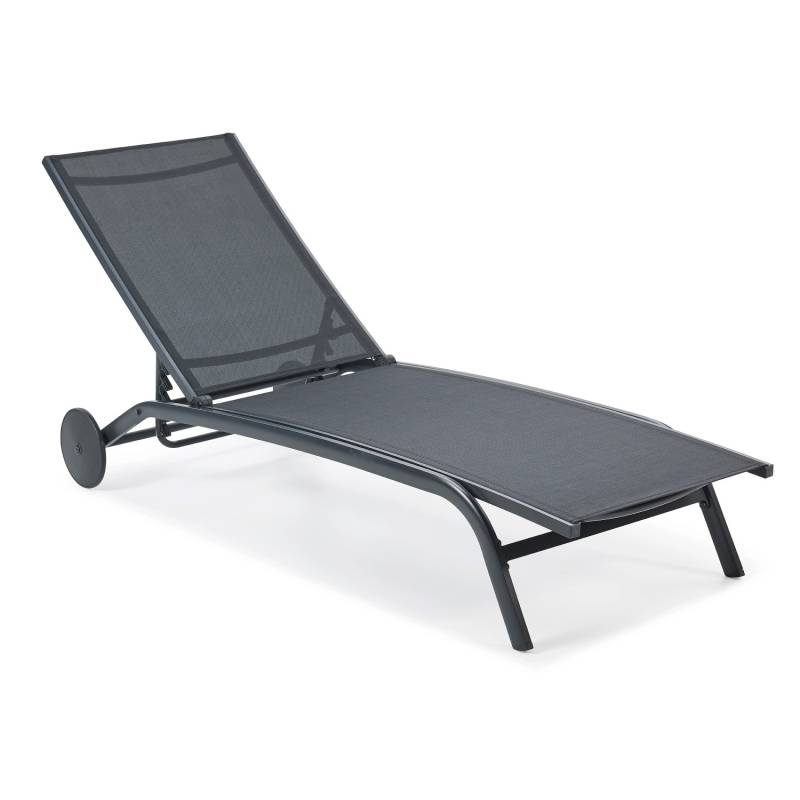 Leco Sonnenliege Nele Mit Rollen Anthrazit von LECO