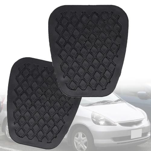 LECREA Bremskupplung Pedalauflagen für Jazz Fit 1th GD DE 2002-2008, Gummi Fußstütze Bremspedal Abdeckung Auto Kupplung Pedale Pad 2 Stück von LECREA