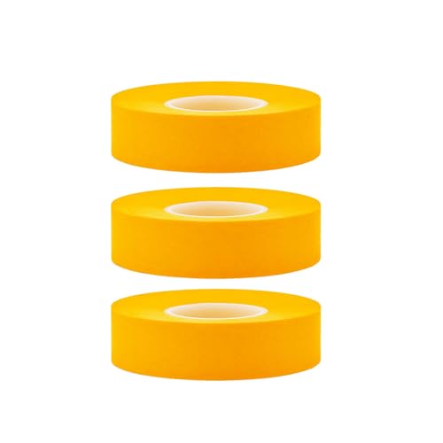 LECUNE 3 Rollen Goldband Malerkreppband, 30 mm x 50 m,Wasserdicht & Hitzebeständig, Abklebeband für Malerarbeiten von LECUNE