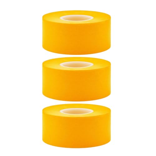 LECUNE 3 Rollen Goldband Malerkreppband, 50 mm x 50 m, Wasserdicht & Hitzebeständig, Abklebeband für Malerarbeiten von LECUNE