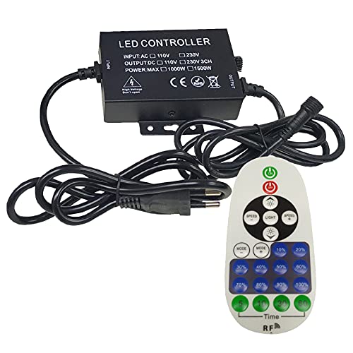 LED ATOMANT Intensity Controller mit RF Controller für 220v Monochrome LED Strip, Ermöglicht den Anschluss von bis zu 100m 220v LED Strip, Mehrere Beleuchtungsmodi Fade/Strobe/SOS/Progressive LED ATOMANT Intensity Controller mit RF Controller für 220v Monochrome LED Strip, Ermöglicht den Anschluss von bis zu 100m 220v LED Strip, Mehrere Beleuchtungsmodi Fade/Strobe/SOS/Progressive von LED ATOMANT