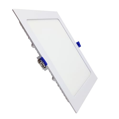 LED ATOMANT LED Einbaustrahler Downlight Quadratisch 225mm 20W, CCT (Farbwahlschalter Warmweiß, Neutralweiß oder Kaltweiß), Durchmesser 205mm, 1800 Lumen, Inklusive Treiber von LED ATOMANT