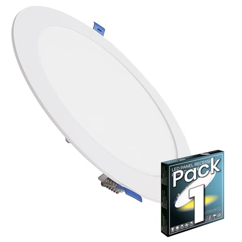 LED ATOMANT LED Einbaustrahler Downlight Rund Flach 20W 220mm 1800lm, Kaltweiß Farbe (6500K), Driver einschließlich von LED ATOMANT