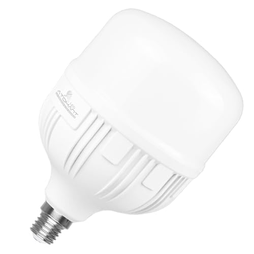LED ATOMANT LED-Lampe E27 T120 50W, Kaltweiß (6500K), 5500 Lumen, Großer Schraubsockel, Entspricht 550W herkömmlich von LED ATOMANT