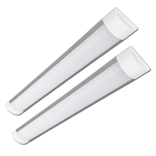LED ATOMANT Packung mit 2 Feuchtraumleuchte LED, 120cm 40W, CCT (Farbwahlschalter Warmweiß, Neutralweiß oder Kaltweiß), 4000 Lumen von LED ATOMANT