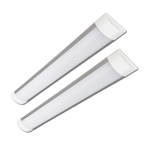 LED ATOMANT Packung mit 2 Feuchtraumleuchte LED, 60cm 20W, CCT (Farbwahlschalter Warmweiß, Neutralweiß oder Kaltweiß), 2000 Lumen von LED ATOMANT