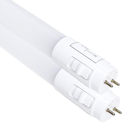 LED ATOMANT Packung mit 2 LED Röhre 120cm 18W, CCT (Farbwahlschalter Warmweiß, Neutralweiß oder Kaltweiß), 2200 Lumen, Starter inklusive, Norm T8 von LED ATOMANT