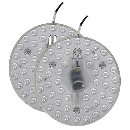 LED ATOMANT Packung mit 2 Magnetisierte LED-Deckenscheibe zur Umwandlung in LED-Downlights 24W, (Warmweiß 3000K), 2160 Lumen von LED ATOMANT