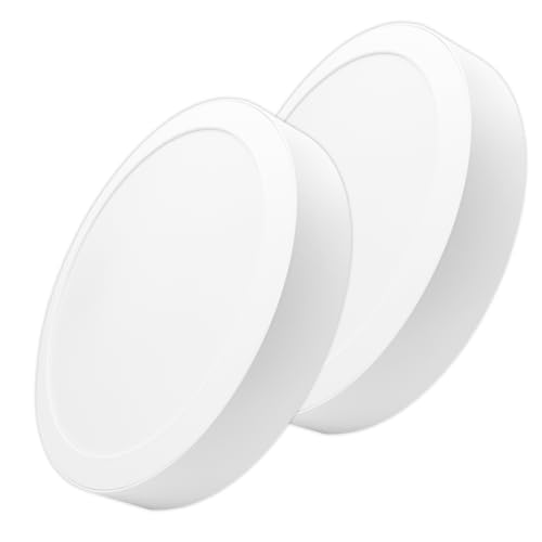 LED ATOMANT Packung mit 2 Runde LED Oberfläche Deckenleuchte 225mm 18W, Kaltweiße Farbe (6500K), 1650 Lumen, Integrierter Driver, für Decke Küche Bad von LED ATOMANT