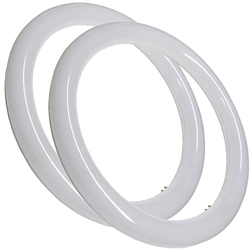 LED ATOMANT Packung mit 2 Runde LED Röhre G10 300mm 18W, Kaltweiße Farbe (6500K), Keine Installation, Runder Küchenschlauch von LED ATOMANT