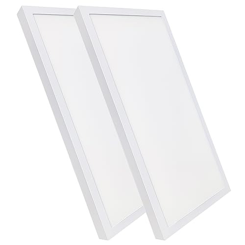 LED ATOMANT Packung mit 2 Set Aufbaurahmen + LED Einbaustrahler Panel 60x30cm 36W, CCT (Farbwahlschalter Warmweiß, Neutralweiß oder Kaltweiß), 4000 Lumen, Inklusive Treiber von LED ATOMANT