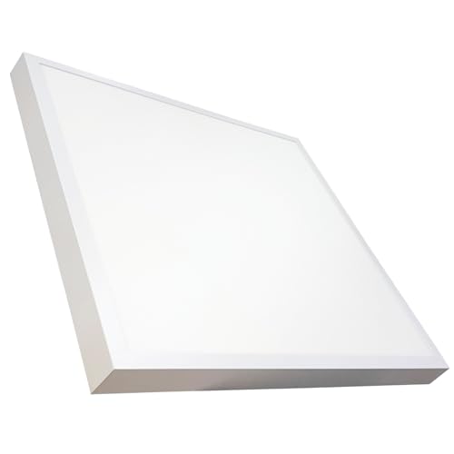 LED ATOMANT Quadatisch LED Oberfläche Deckenleucht 60x60cm 48W, CCT (Farbwahlschalter Warmweiß, Neutralweiß oder Kaltweiß), 5500 Lumen, Inklusive Treiber von LED ATOMANT