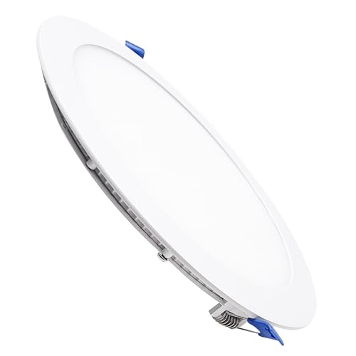 LED ATOMANT LED Einbaustrahler Downlight Rund Flach 225mm 20W, CCT (Farbwahlschalter Warmweiß, Neutralweiß oder Kaltweiß), Durchmesser 205mm, 1800 Lumen, Inklusive Treiber von LED ATOMANT