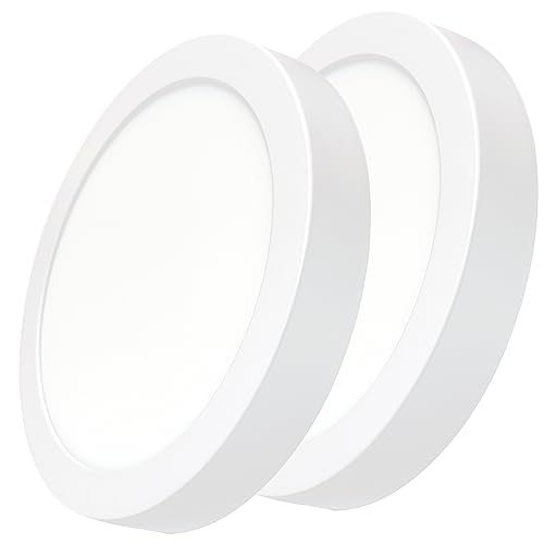 LED ATOMANT Packung mit 2 LED-Deckenleuchte Rund 300mm 24W, Warmweiß Farbe (3000K), 2200 Lumen, Driver einschließlich von LED ATOMANT