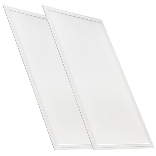 LED ATOMANT Packung mit 2 LED-Panel 60x30cm 36W, CCT (Farbwahlschalter Warmweiß, Neutralweiß oder Kaltweiß), 4000 Lumen, Inklusive Treiber von LED ATOMANT