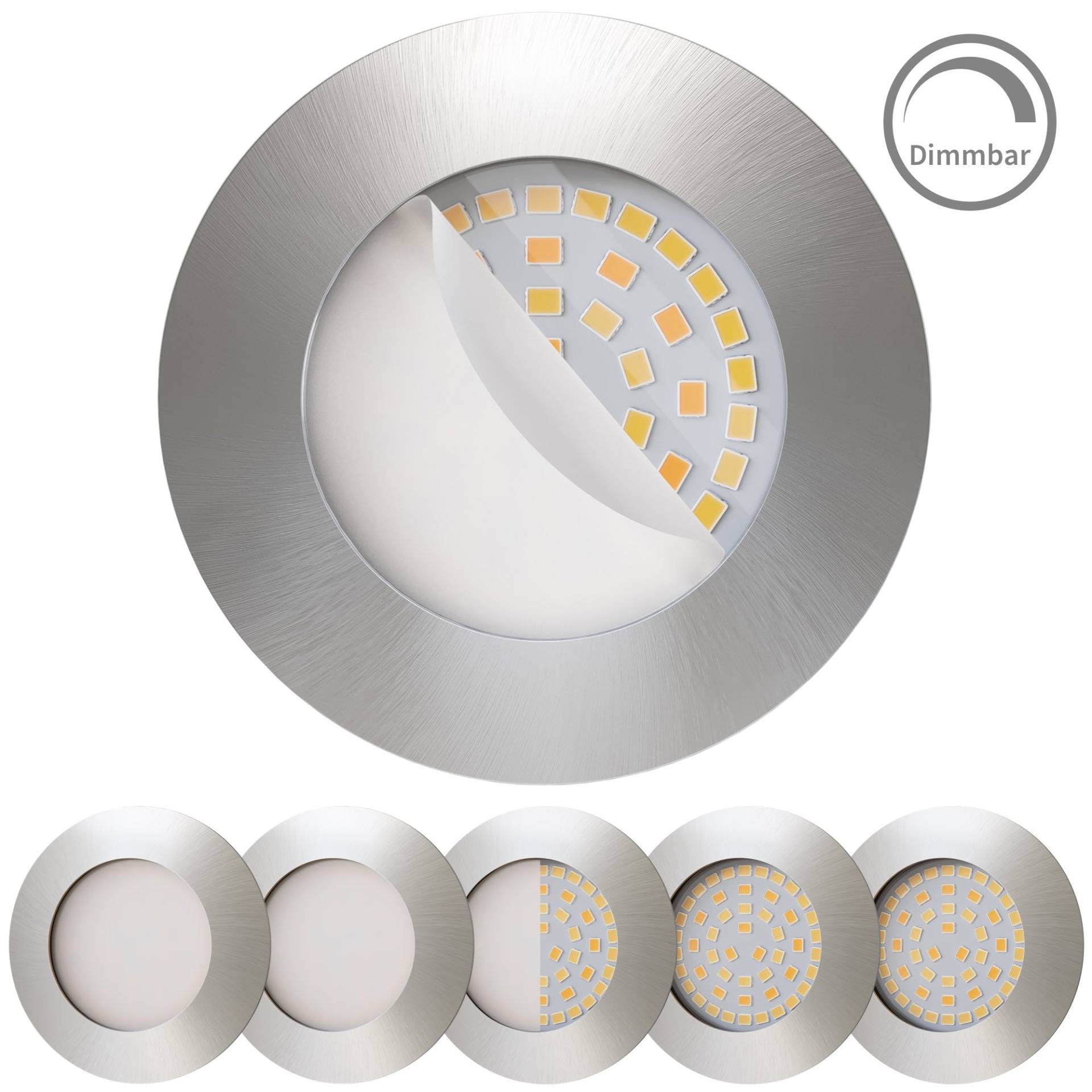 DNP3-DBHP-IBW750B von LED Einbaustrahler Dimmbar (WarmDim) Edelstahldesign I DN-Serie