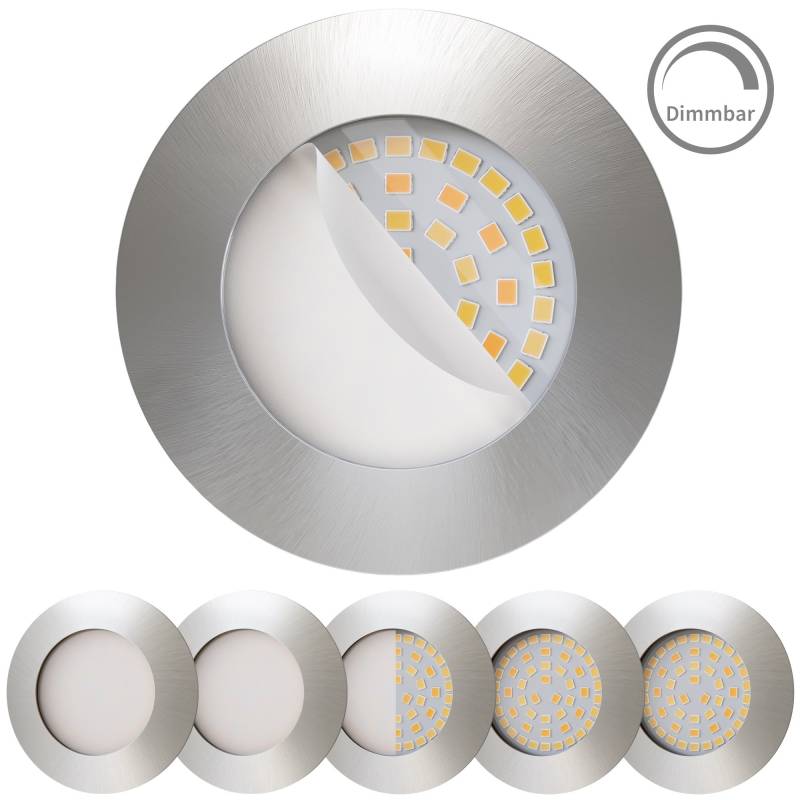 DNP3-DBHP-IBW750B von LED Einbaustrahler Dimmbar (WarmDim) Edelstahldesign I DN-Serie