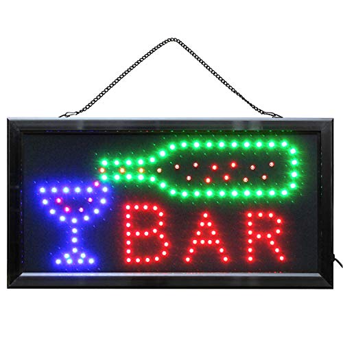 LED Schild BAR Leuchtschild Leuchtreklame Drinks Nightlife Barschild von LED-Fashion