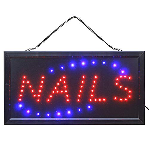 LED-Fashion LED-Schild Nagelstudio Kosmetikstudio Nails 48 cm x 25 cm Kunststoff Zeitgenössisch von LED-Fashion