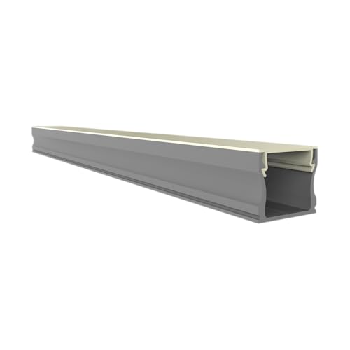 3x LED Aluminium Profil NLN2 profilbündige Opale Abdeckung 2m für Streifen bis zu 12mm inkl. AbdeckungInnenbereich 2000mm von LED-Gigant