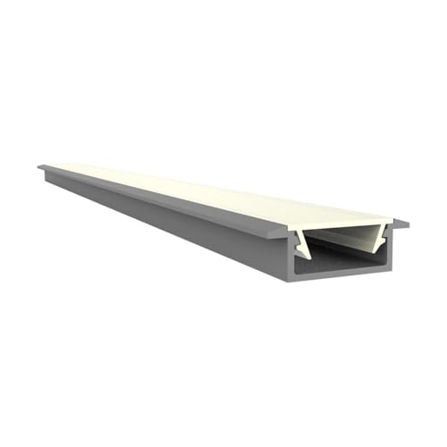 LED Aluminium Profil A1F Subra 40m inkl. Abdeckung Opal LED Profil 40m LED Alu Einbauprofil 20 * 2 Meter von LED-Gigant