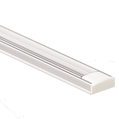 LED Aluminium Profil PL1 Anser 2 Meter für LED Streifen plus Abdeckung Klar Aluprofil von LED-Gigant