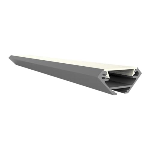 LED Aluminium Profil V2 Pollux 2 Meter Weis mit klare abdeckung f. LED Streifen Eckprofil Aluprofil von LED-Gigant
