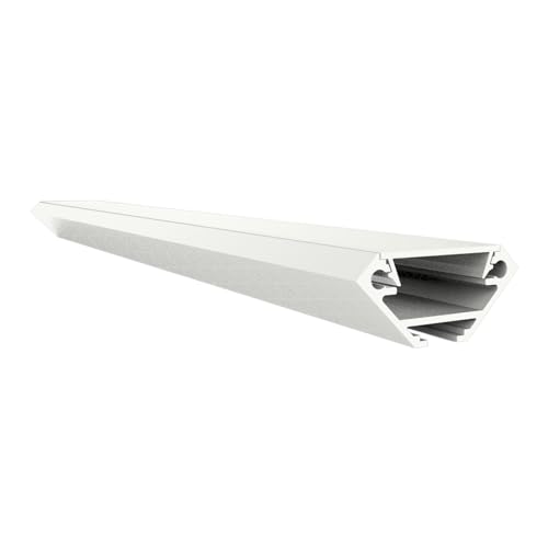 LED Aluminium Profil V2 Pollux f. LED Streifen Eckprofil Aluprofil (2 Meter Opal weiß) von LED-Gigant