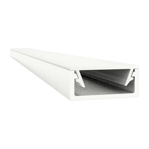 LED Aluminium Profil weiss A1 ink. klarer Abdeckung - Alu Profil für LED Streifen/Strips - Abmessung: 2000mm x 15mm x 7mm von LED-Gigant
